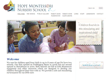 Tablet Screenshot of hopemontessori.org.uk